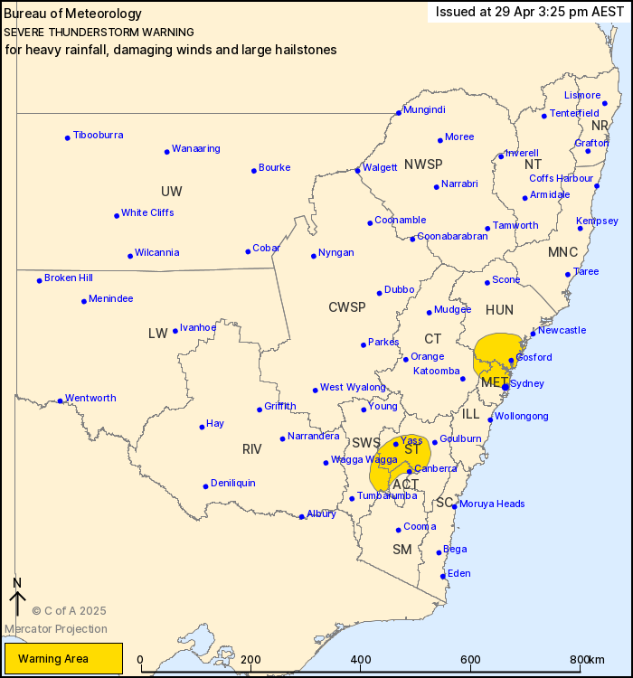 severe storm warning map