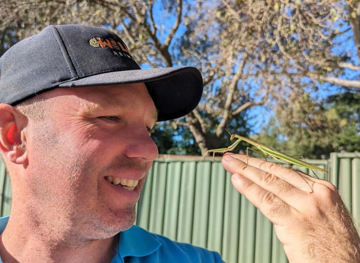 Brendan Sheean holding manits