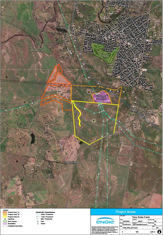 map of proposed solar farm site