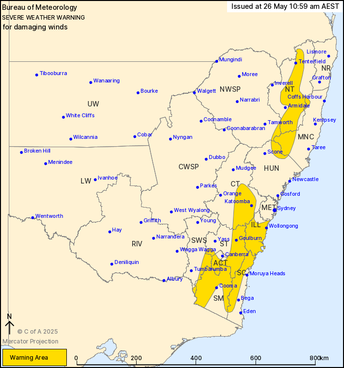 warning map