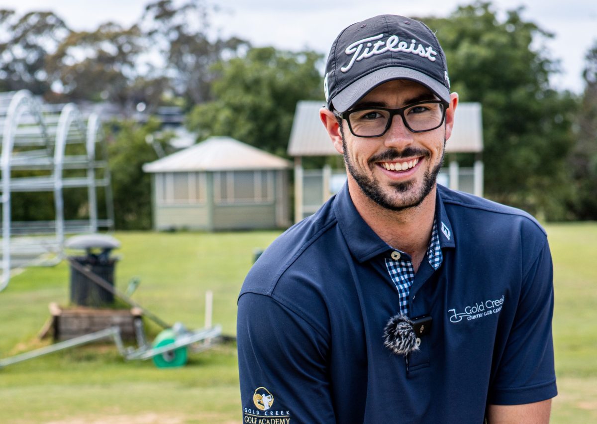 Young golfer Lachlan Chamberlain