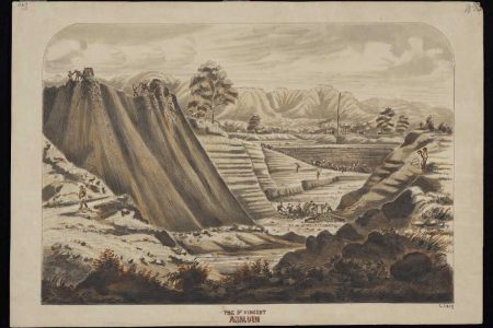 Painting of gold-mining on the South Coast
