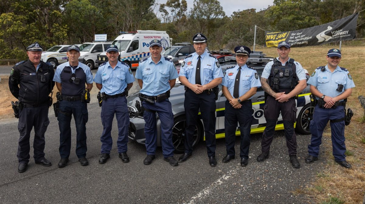 group of NSW and ACT Policing officers