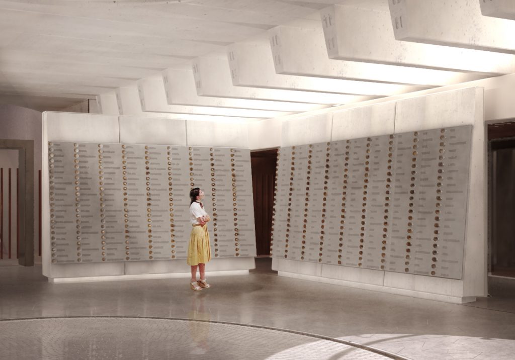 An artists impression of what the Hall of Service will look like when complete in 2018. Source: anzacmemorial.nsw.gov.au