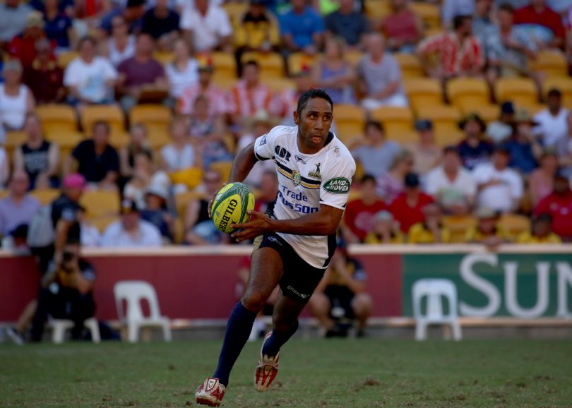 Andrew Walker playing rugby union for the Brumbies.