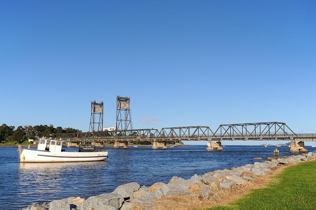The existing Batemans Bay Bridge was opened in 1956.