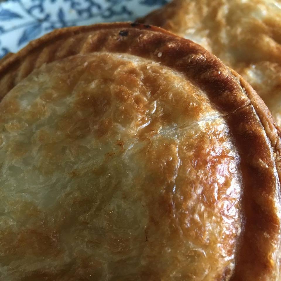“An oyster pie kind of day” for Garry and Jo at Tathra Oysters. Photo: Tathra Oysters Facebook.