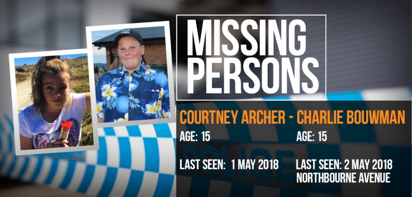 Alert for missing Canberra teens - 15 year old Courtney and Charlie