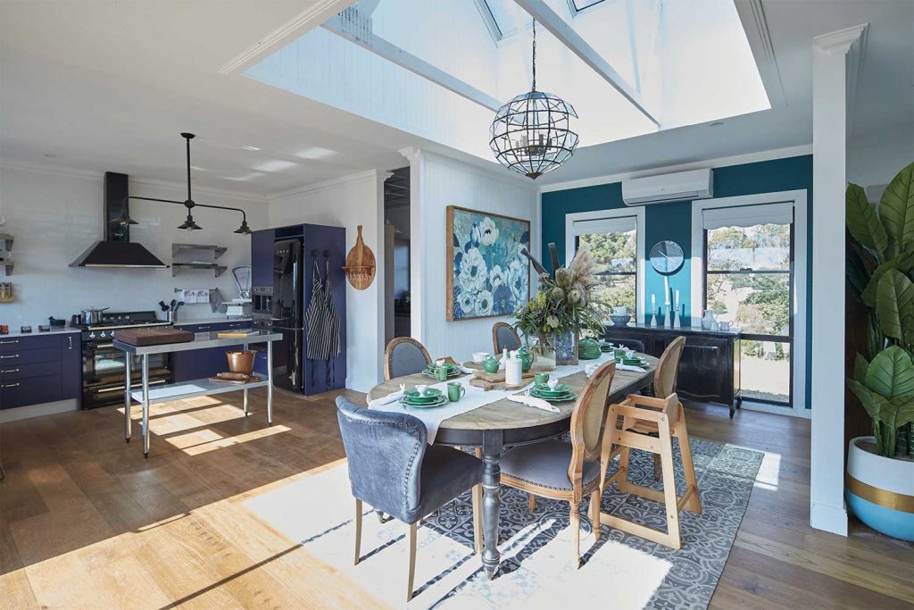 Wow - Toad and Mandy's new Candelo kitchen/dining room Photo: Channel 7/Home Beautiful.