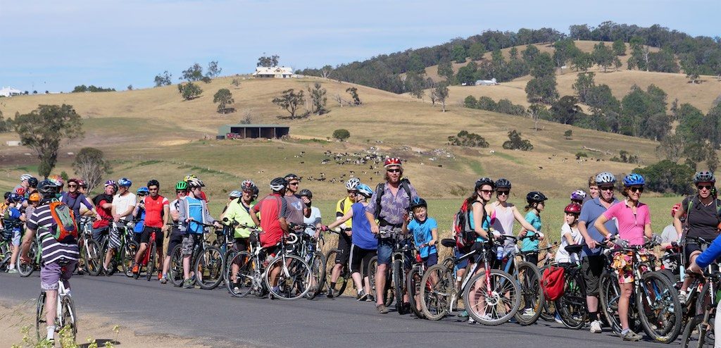 The farmland between Bega and Tathra provides a great back drop to the Community Bike Ride. Photo: Dave Gallen.