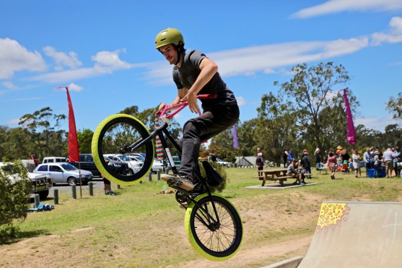 The Cobargo BMX Track and Skate Park can be found on Park Street, Cobargo, opposite the football ground. Phto: Ivan Hollins.