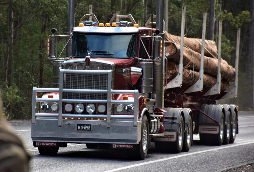 Most of the timber from Corunna is going to Nowra, Narooma or Eden sawmills. Photo: Sean Burke.