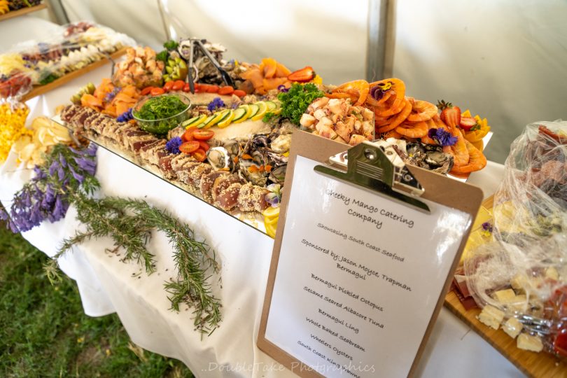 Lyn O'Donnell from Cheeky Manago Catering, gave the Central West a taste of seafood from the Sapphire Coast. Photo: Peter Whiter.