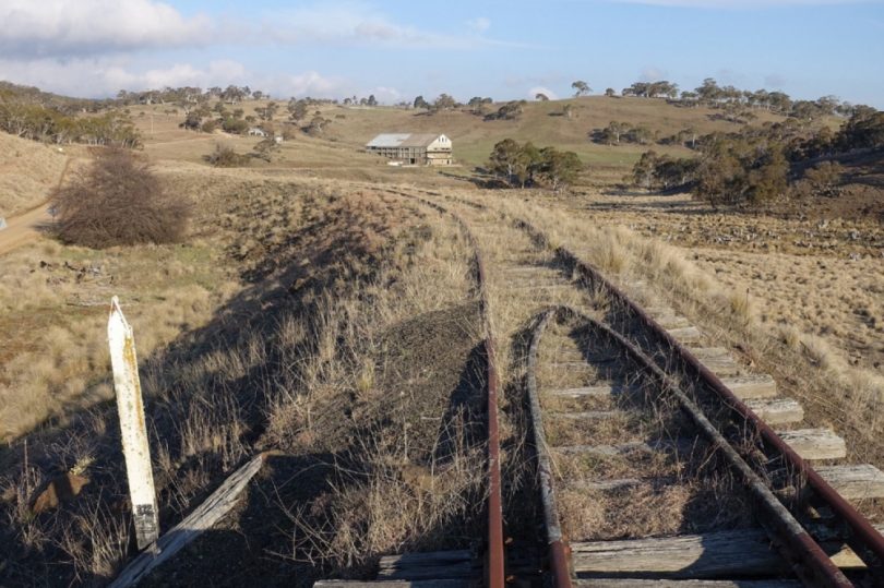 A section of the track between Queanbeyan-Bombala