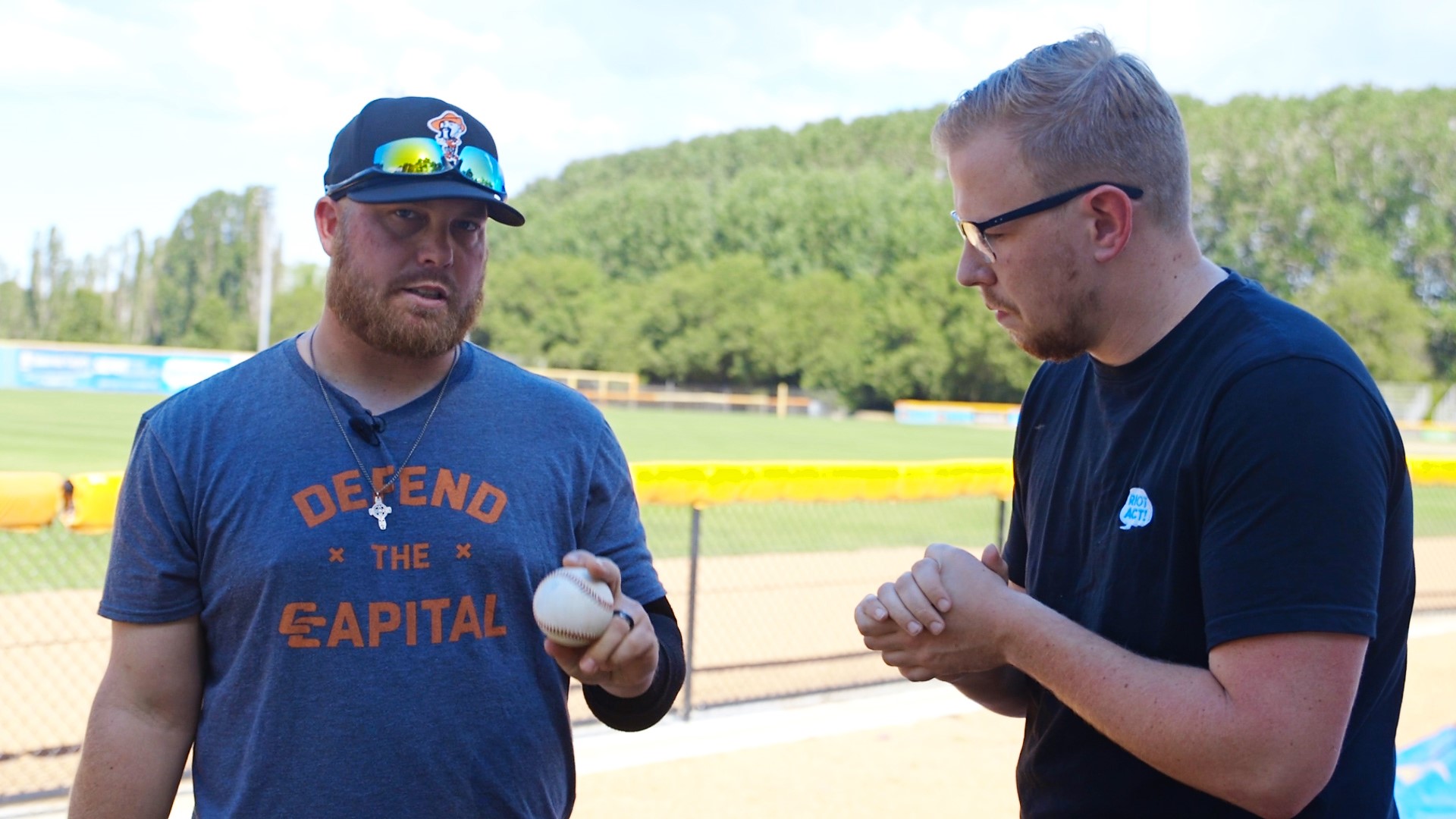 Baseball pitching masterclass with Canberra Cavalry's Frank Gailey