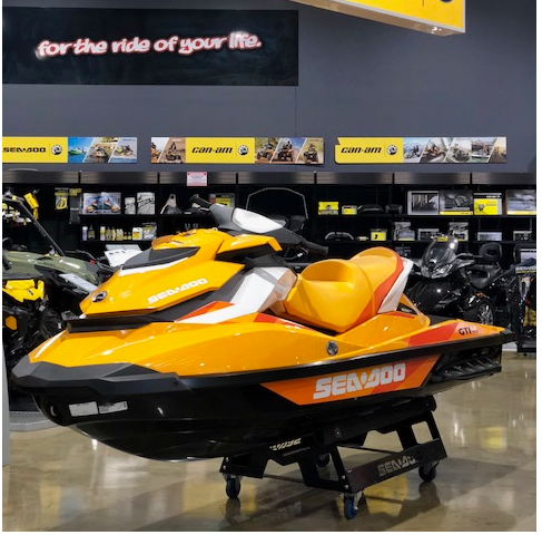 The 2017 Sea-Doo GTI155 at the Canberra Motorcycle Centre.