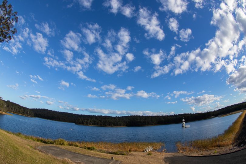 Eurobodalla’s water restrictions have been lifted. The water level in Deep Creek Dam is back over 90 per cent. Photo: ESC.