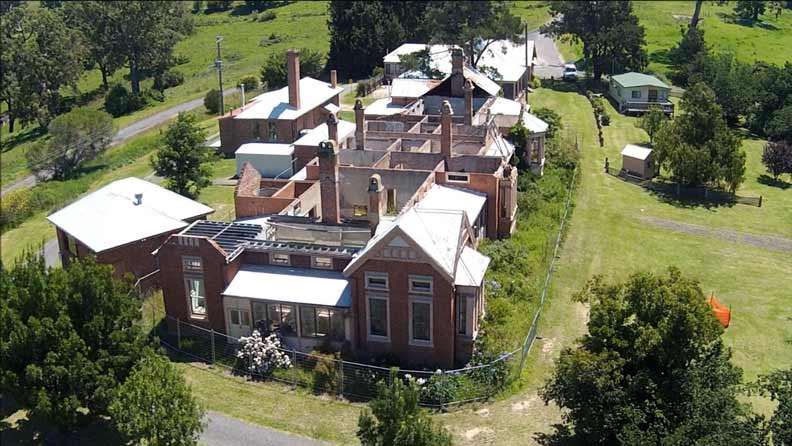 The Old Bega Hospital, south of Bega dates back to the 1880's but was largely burnt out 15 years ago. Photo: Friends of Old Bega Hospital website.