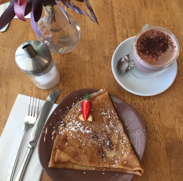 "Our crepe is certainly a light and delicate way to satisfy a sweet craving." Tilbas' La Galette. Photo: Lisa Herbert.