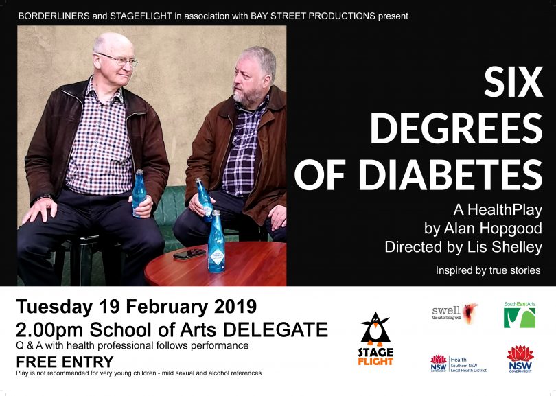 The cast of Six Degrees of Diabetes. Photo: South East Arts.