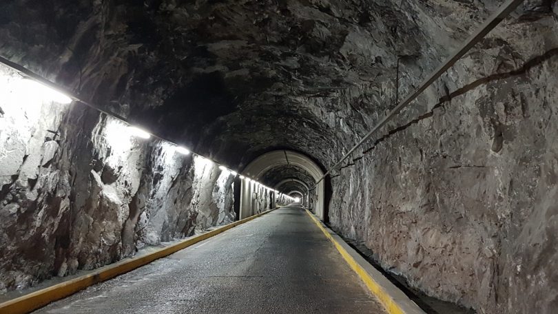 The exploratory tunnel to the site of the underground power station will be 3.1 km in length, dome-shaped, 8m high by 8m wide. Photo: Snowy Hydro website.