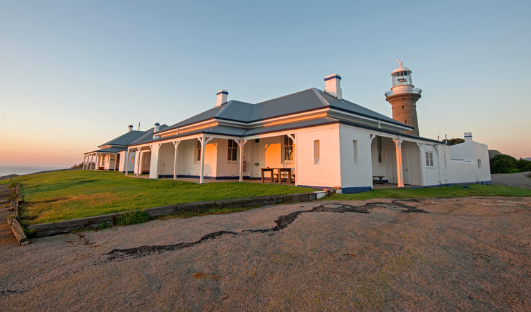 Montague Island lighthouse keepers’ cottages.