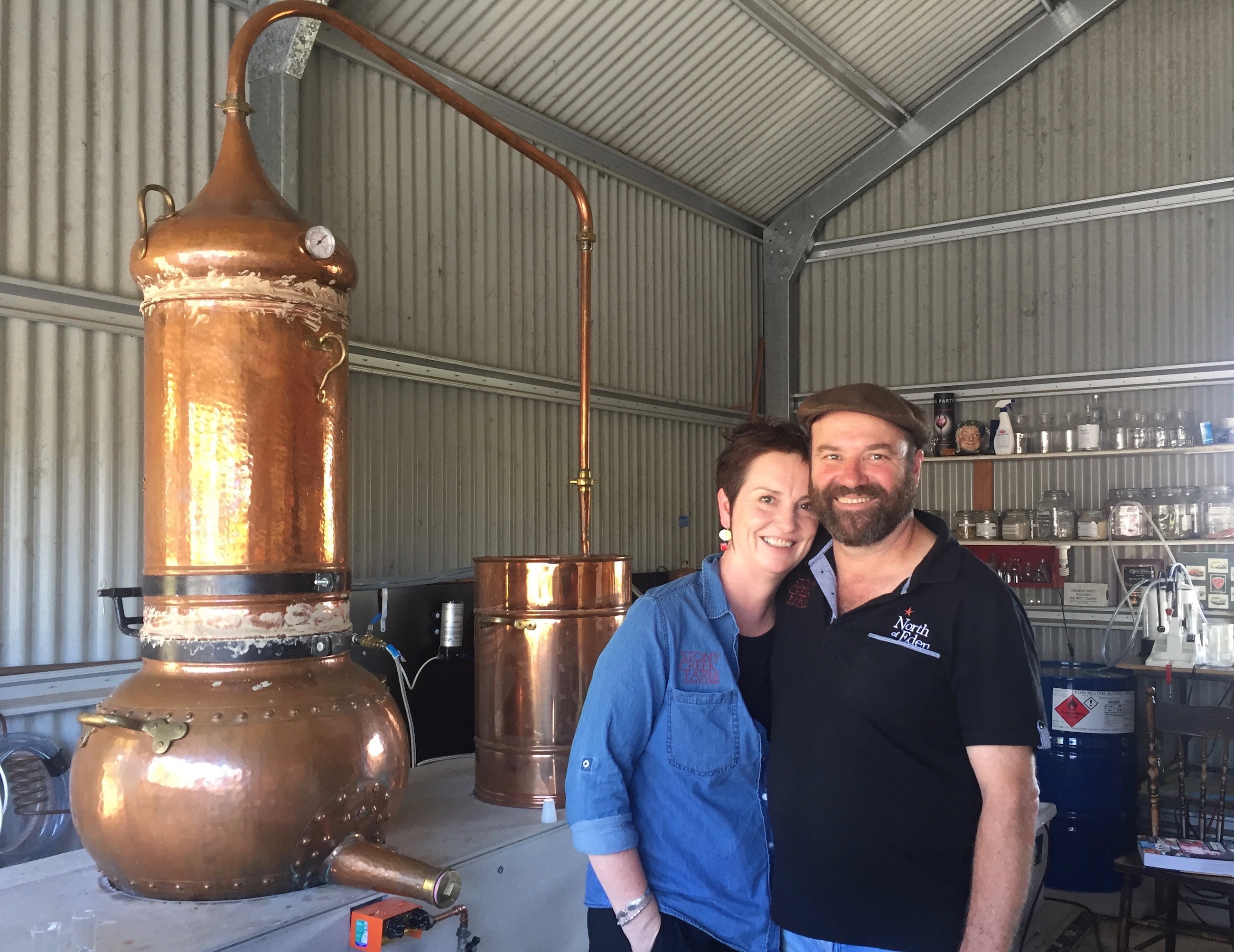 Gin distillery springs from old dairy country, 'North of Eden'