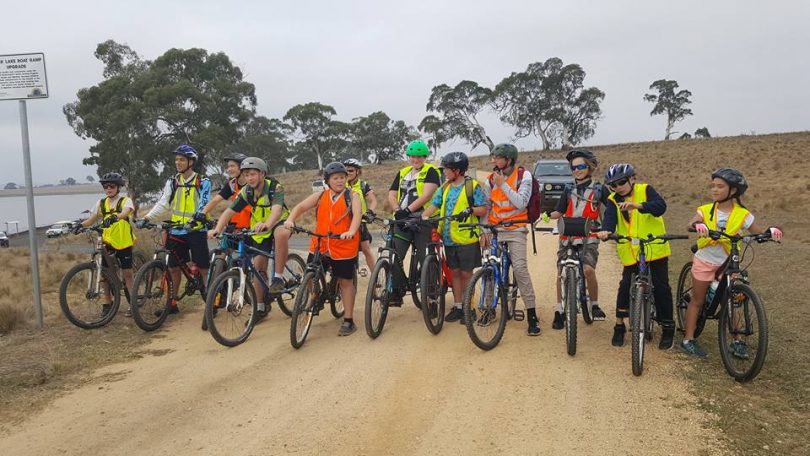 The 2018 Anzac bike hike took Merimbula Scouts from Black Lake near Bibbenluke to Kiah south of Eden, via Big Jack Mountain. Photo: Merimbula Scouts Facebook.