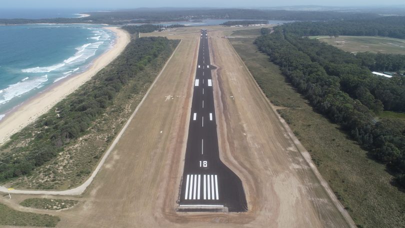 The new Moruya Airport runway. Photo: ESC.