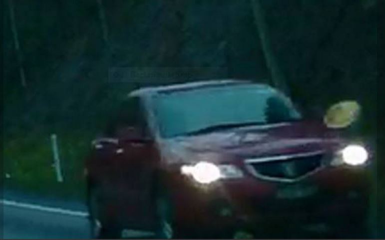 The red/maroon, four-door sedan, police believe might help their investiagtion. Photo: NSW Police.