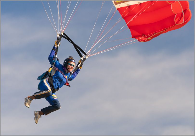 SteveFitchett, at Australian and New Zealand National Skydiving Championships, Moruya. Photo: Supplied.