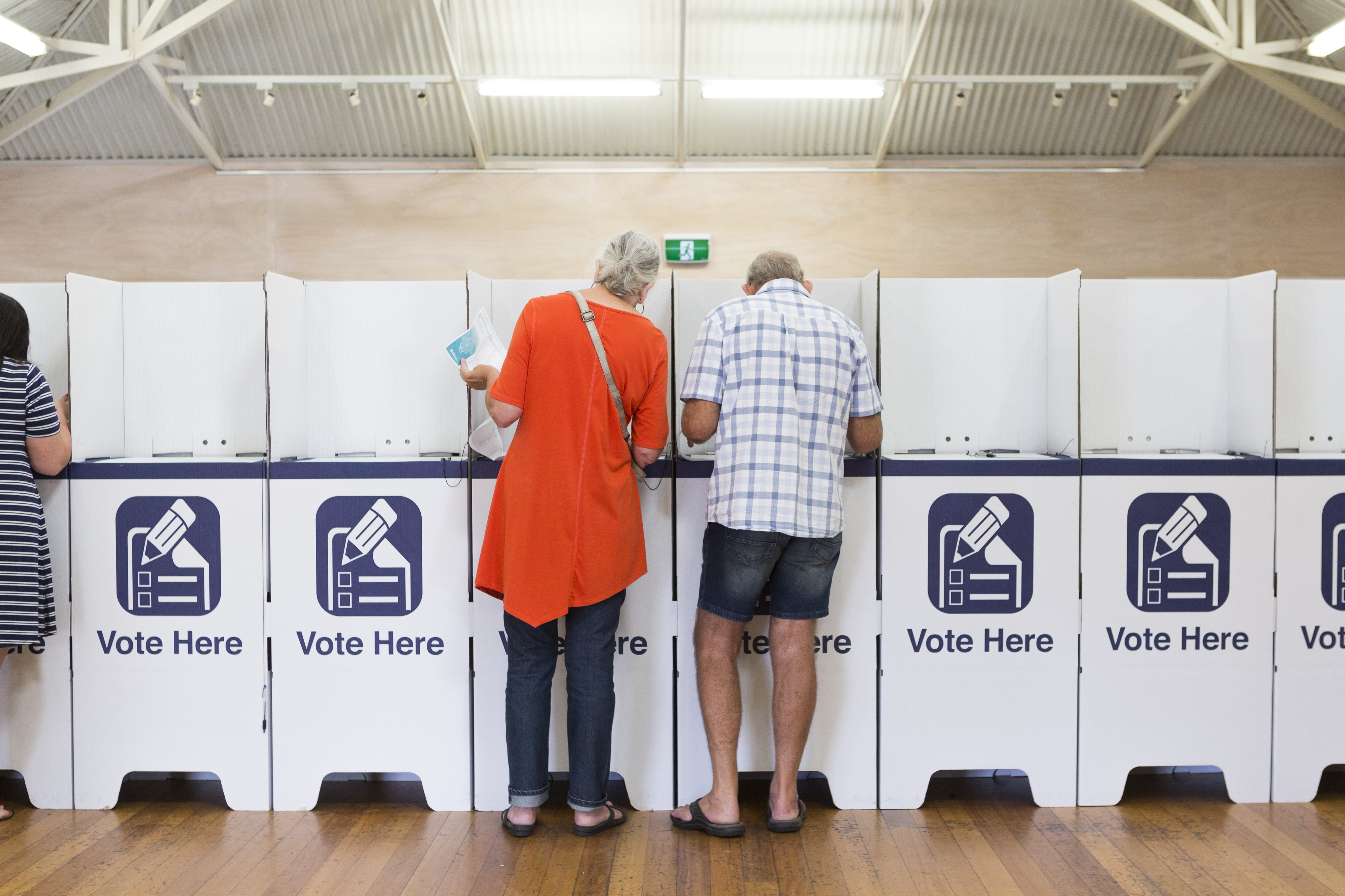 Election day in Batemans Bay, voters turn out and take part