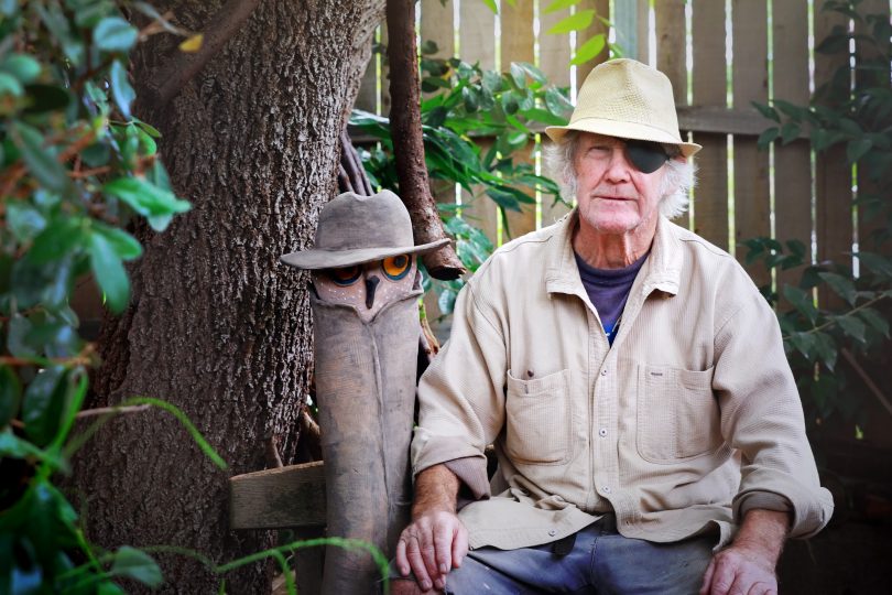 David Stocker, one of the local identities featured in the Art of Ageing exhibition. Photo: Angi High