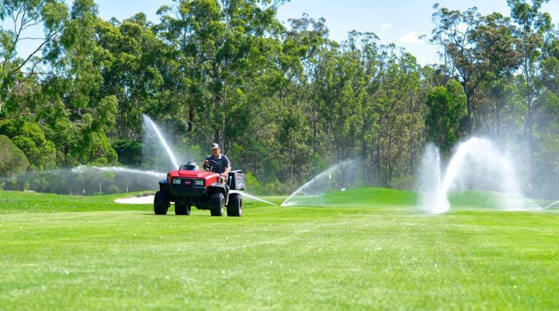Pambula Merimbula Golf Club has 1000 sprinklers all irrigating from the Merimbula STP. Photo: BVSC