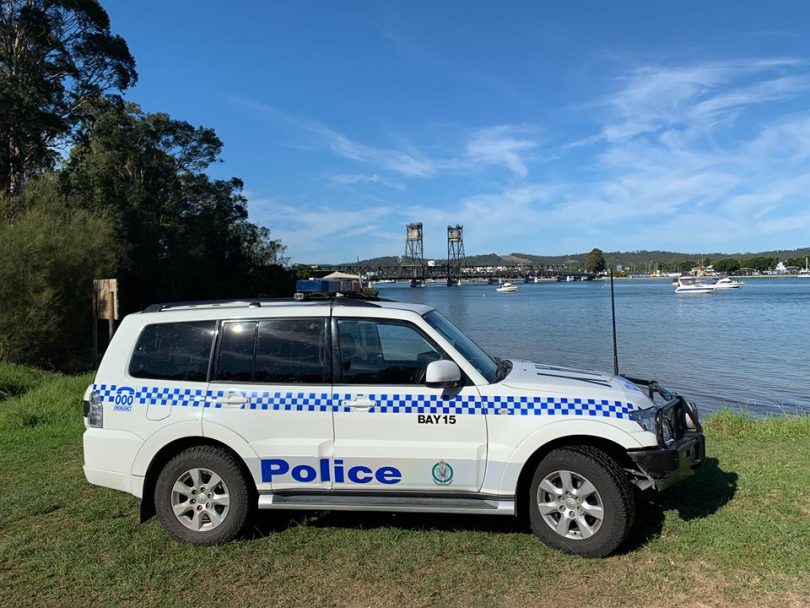 File photo of police at Batemans Bay. Photo: South Coast Police Disctrict Facebook.