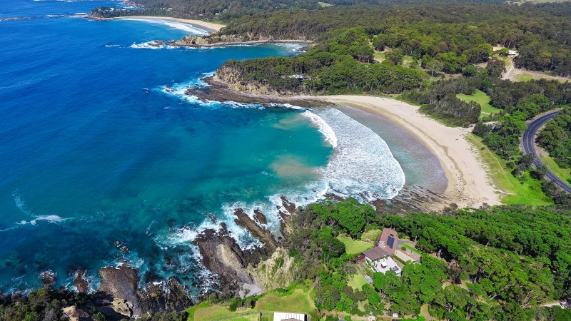 Headland estate at McKenzies Beach comes with tennis court and your own patch of beach