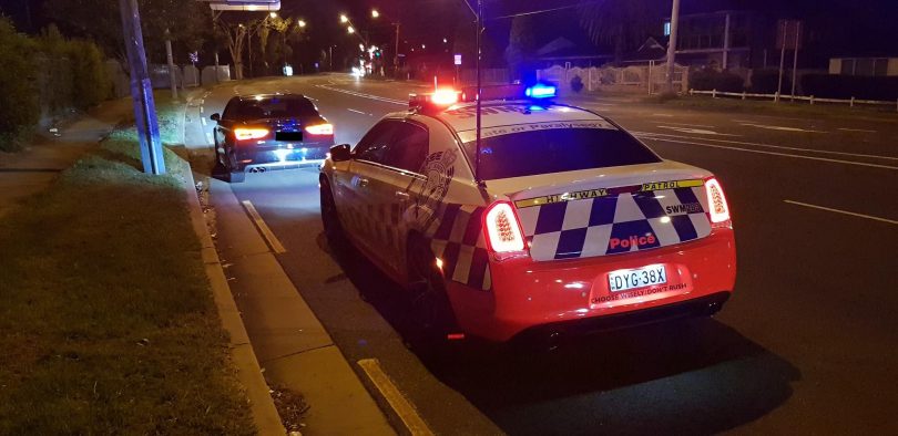 With 68 alcohol-related fatalities in NSW in 2018 and 70 drug-related, random drug tests have become as important as the better-known random breath test. Photo: NSW Traffic and Highway Patrol. 