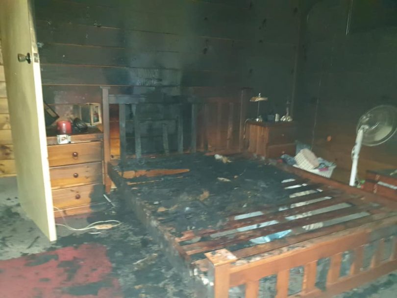 Fire and Rescue NSW was called to the home on Bernadette Boulevard, Batehaven, just after 3 am. Photo: Fire and Rescue NSW Station 384 Moruya Facebook.