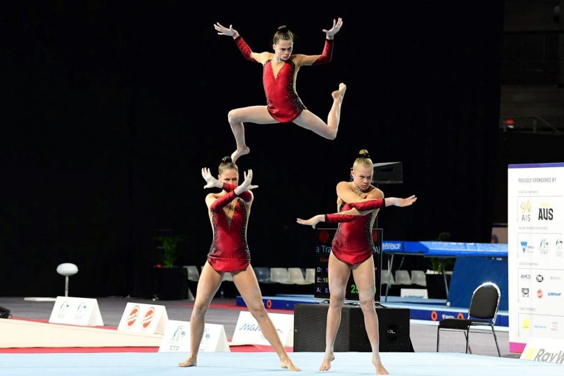 Performing at the Australian National Gymnastics Championships in Melbourne on 3rd June. Photo: supplied.