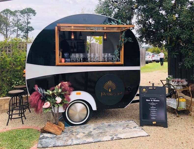 Peisley's cute vintage van will be serving up some warming beverages. Photo: Facebook