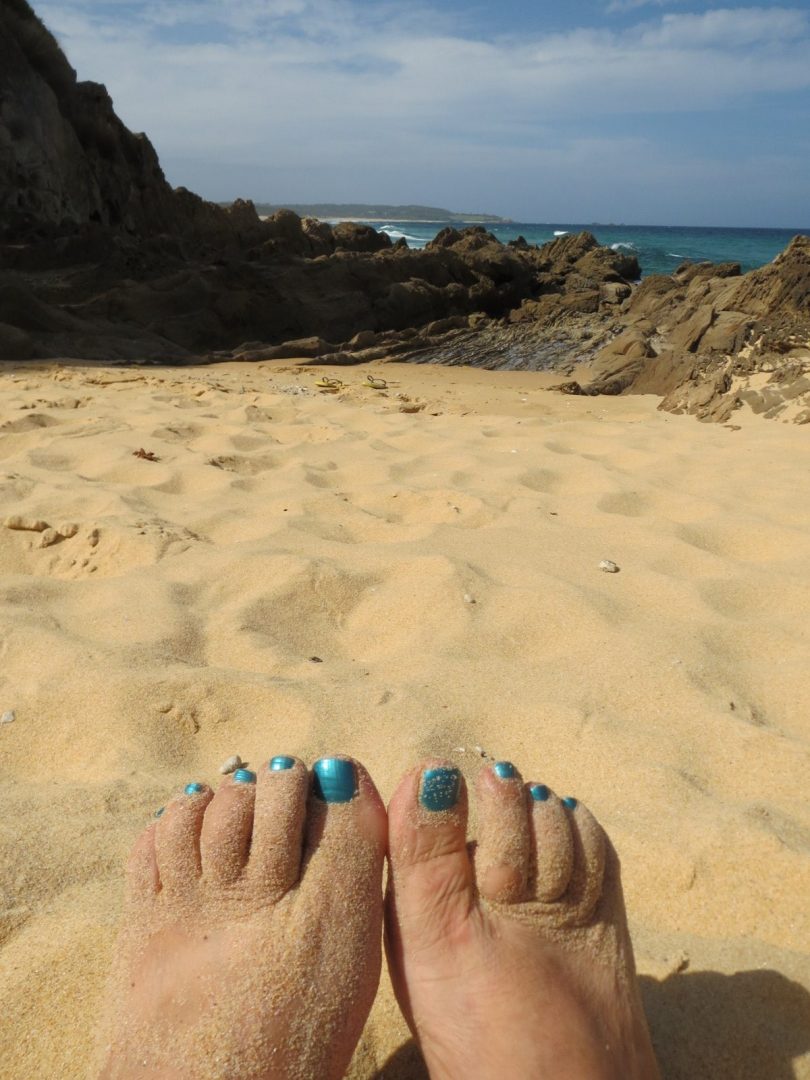 There's something wonderful about sand between your toes. Photo: Kathleen McCann.