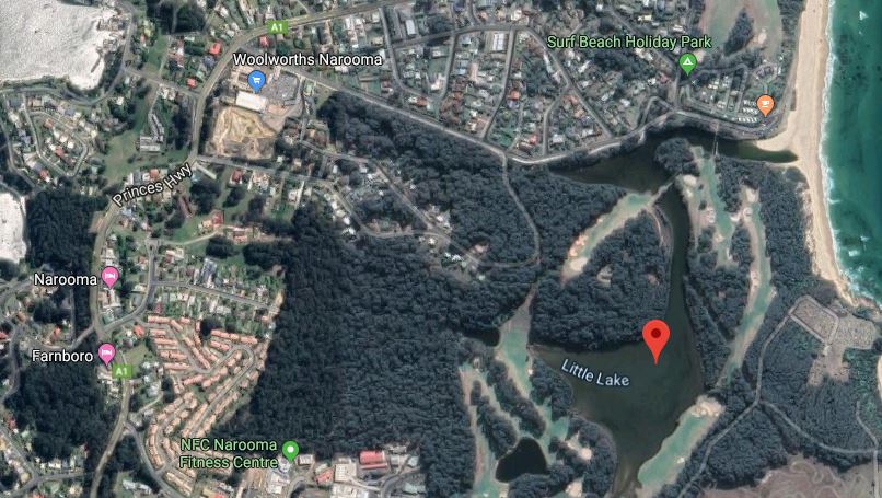 Little Lake, Narooma. Photo: Google Maps.