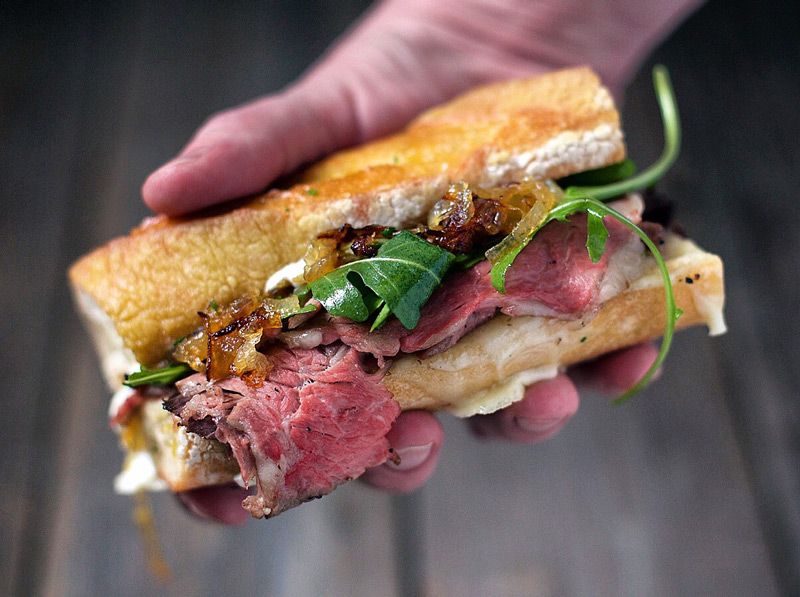 An example of a gorgeous filled baguette, similar to what you will recieve in you Open Monds lunch hamper, gulten free and veg options are available. Photo: Mary Cressler, Vindulge, Pintrest.