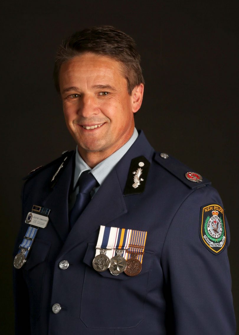 Assistant Commissioner Joe Cassar is the new Region Commander for Southern Region. Photo: NSW Police.