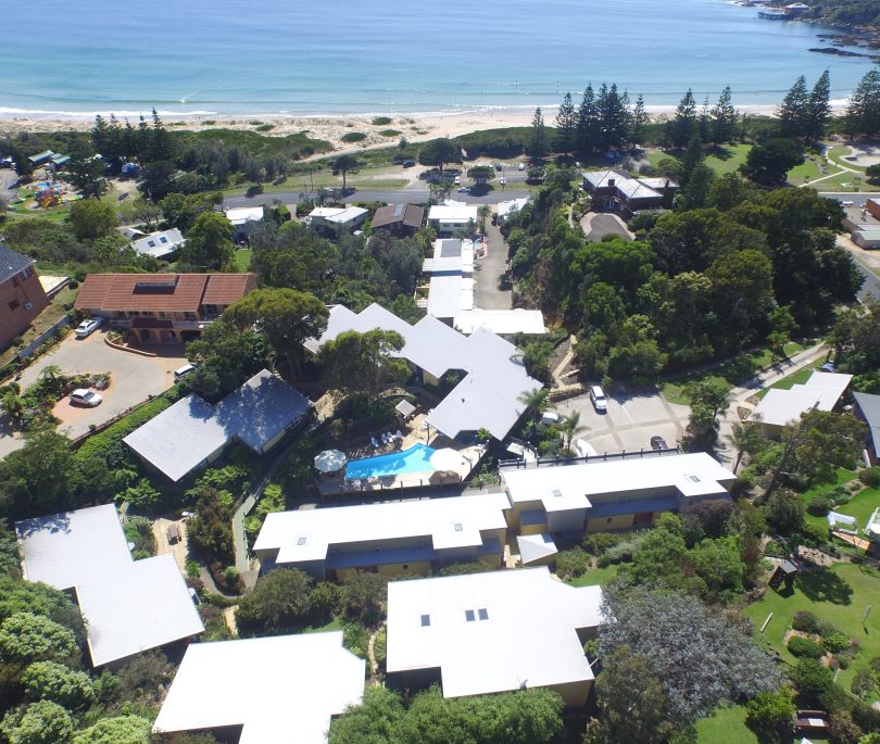 The Tathra Beach House footprint, right opposite the town's magnificent beach. Photo: Supplied.