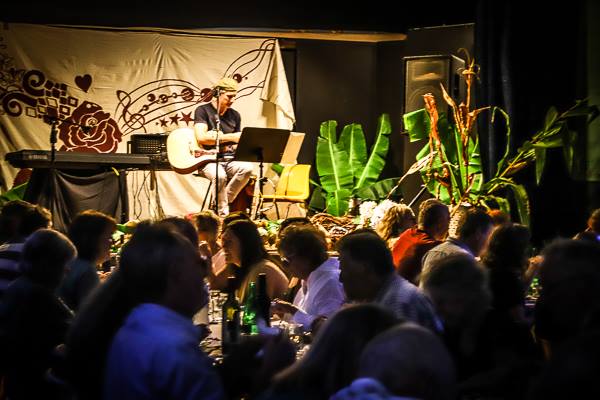 Bermagui local Tim Northam will play at this Saturday's Saturnalia dinner in Cobargo, pictured here at Figtree's autumn event in Tilba. Photo: Figtree Food Company Facebook.