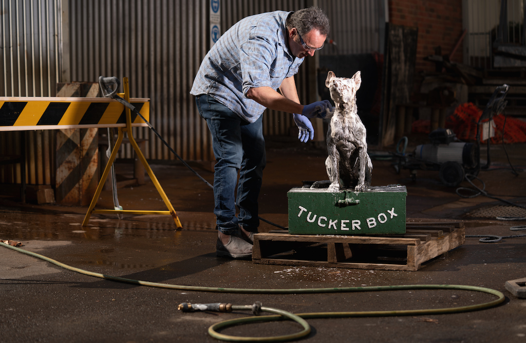 Old dog given new life thanks to ANU artist