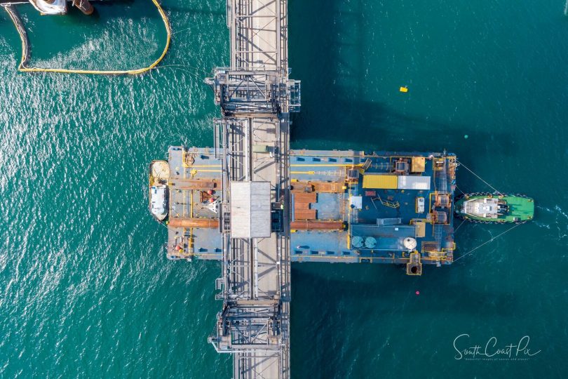 AMS1807 was thoroughly cleaned beforehand to protect Batemans Marine Park from any biohazardous materials. Photo: South Coast Pix.