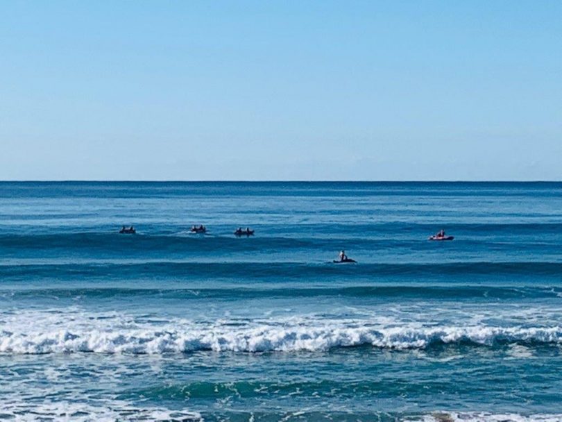 Surf lifesavers from Batemans Bay to Pambula have been of the search. Photo: Twitter @SLSNSW.