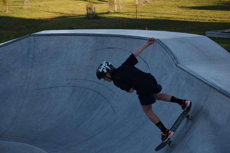$43,000 is needed to install lights at Gunning Skate Park. Photo: Supplied.